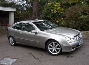 mercedes c180 coupe front